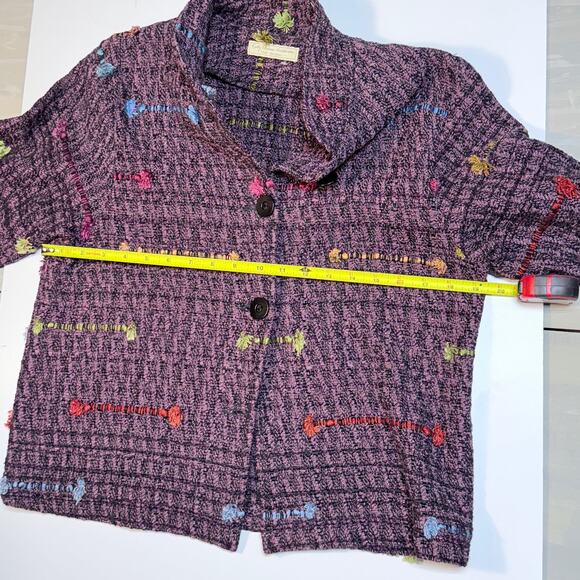 Kathy Edelman Hand Woven Fiber Jacket Small/Medium (approx) - Picture 4 of 9